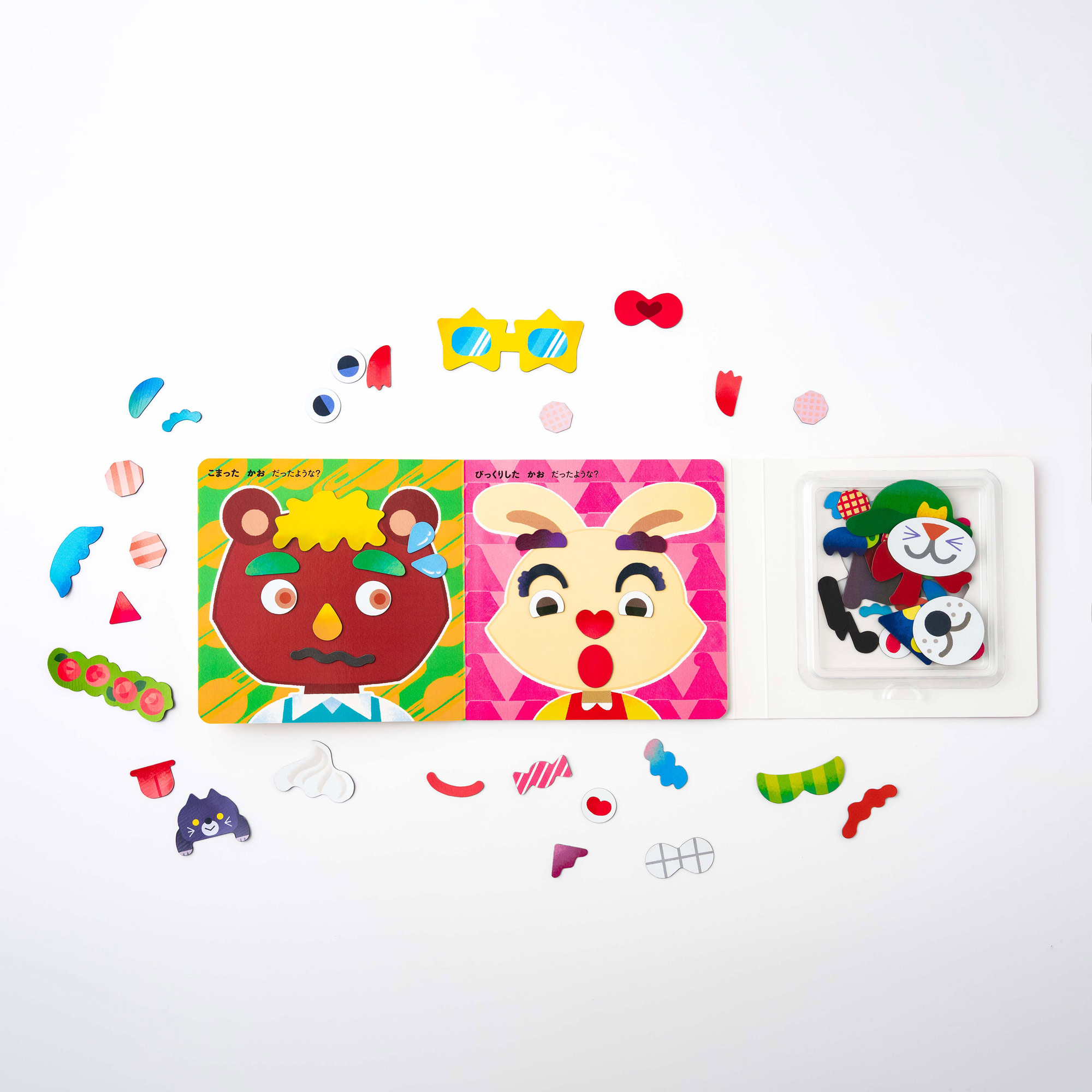 クマやウサギなど動物の顔をデコレーションした完成イメージ