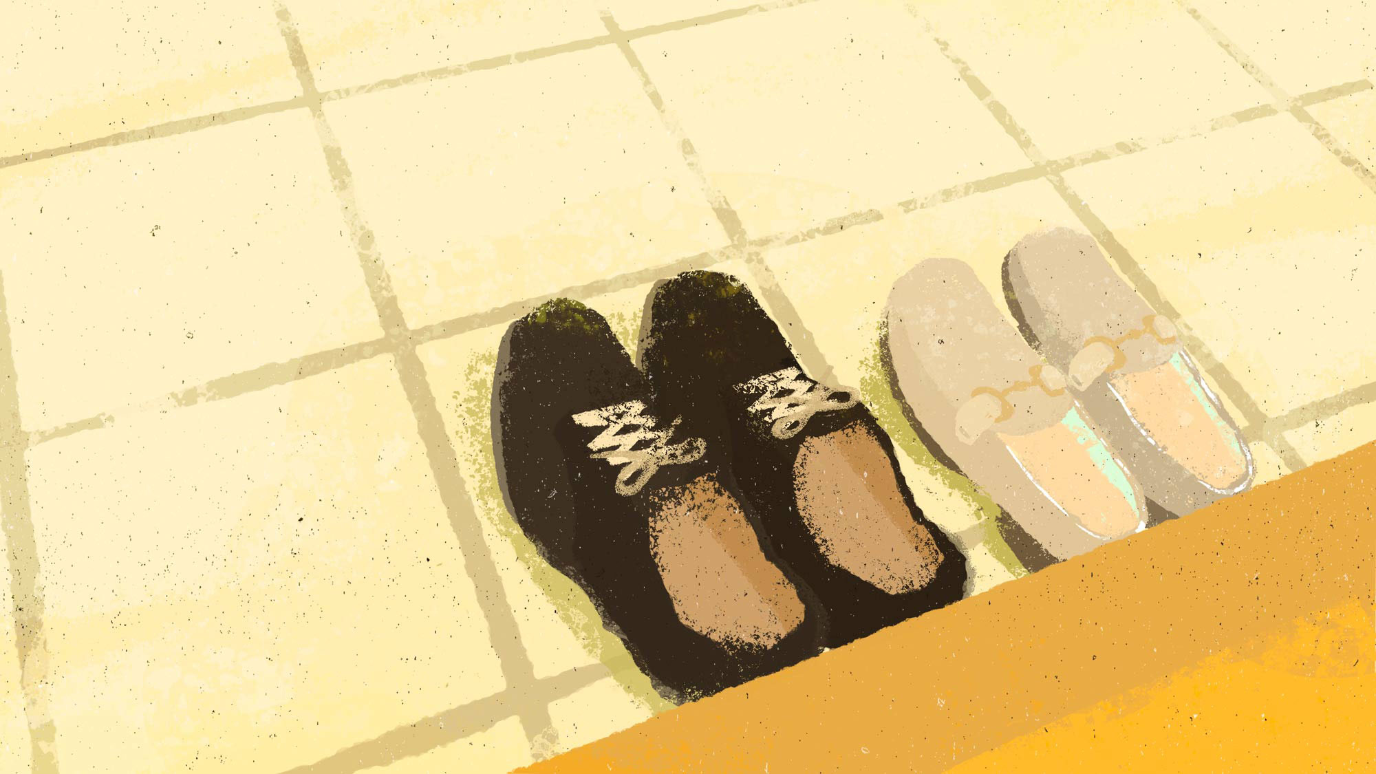 wacci ライブツアー2023 growing 東京24区 ライブ用映像用イラスト 男女の靴
