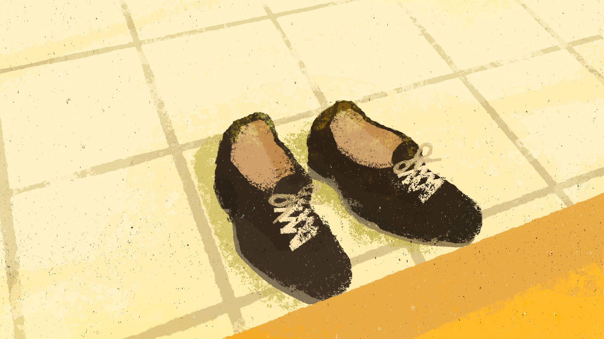wacci ライブツアー2023 growing 東京24区 ライブ用映像用イラスト 男性の靴